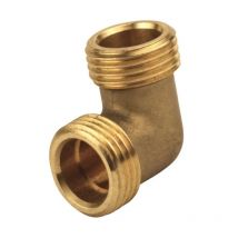 Riquier - Coude laiton double mâle 1'1/2, 40X49