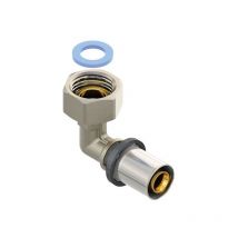 Coude écrou tournant femelle easytec lbp à sertir diamètre 16 mm - à visser filetage 3/4" Femelle Finimetal