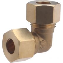 Coude égal laiton - bicone - pour tube cuivre - ø tube: 12
