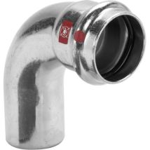 Viega Italia Srl - Viega Prestabo 558192 15 Mm, 90 Degrés, Acier Non Allié, Sc-contur, Extrémité D&39insertion