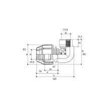 Sferaco - Raccord plastique tube pe Ø40 - Raccord coudé femelle 11/4 (33/42)