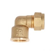 Coude femelle à compression 22mm x DN15 (1/2')
