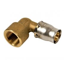 Fränkische - Raccord tectite sans outils, multicouche à clipser 16 mm, coude femelle 15x21