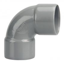 Wavin - Coude ff 87°30 - Diamètre: 100 mm - gris