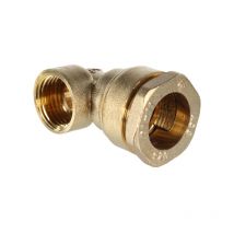 Coude laiton 90° Femelle (33/42) 11/4 pour tube pe Ø40
