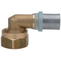 Coude femelle - pour tube multicouche - ecrou libre - 20 mm vers 1/2 - lot de 2 Altech 4434879