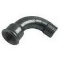 Coude fonte noire grand rayon 90° male femelle n° 1