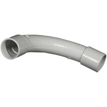 Coude grand rayon diamètre 25mm gris (42425)