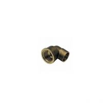 Coude laiton 90° femelle et a souder cuivre - 90 gc