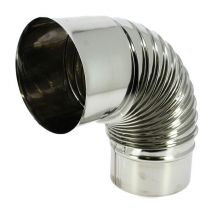 Coudes plissés eq 90 dégré inox, diamètre 139