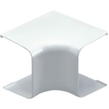 Coude intérieur 90° pour goulotte 65 x 50 mm - blanc - First Plast