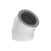 Coude isolant 45°, DN150 avec revêtement aluminium épaisseur 20mm