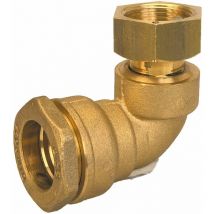 Coude laiton compression acs Femelle écrou libre 3/4' PE20
