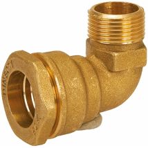 Coude Laiton Compression Acs Mâle 3/4' Pe25
