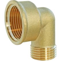 Somatherm For You - Coudé laiton brut à visser réduit - Femelle 20/27 - Mâle 15/21 - Sachet 2 pièces