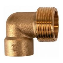 Besoin D'habitat - Raccord laiton coudé 90° à souder - m 3/4' - diamètre 16 mm
