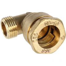 Somatherm - Raccord laiton coudé sumo pour tube pe Ø20 mm - Mâle 1/2