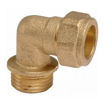Raccord bicône coudé laiton - M 1/2' - diamètre 16 mm