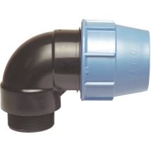 Raccord plastique coudé pour tube pe Ø32 mm - Mâle 1