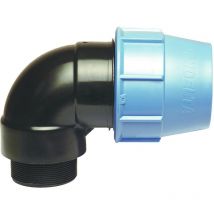 Blanc Habitat - Raccord plastique coudé pour tube pe Ø40 mm - Mâle 1'1/4