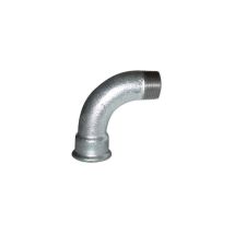 Codital - Coude malléable 90 degré, 26x34, mâle femelle galva grand rayon