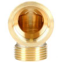 Garis - coude mâle femelle 20X27 laiton long brut D23504B