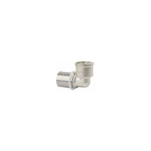 Raccord multicouche – Coude 90° Termin F Mc 16x1/2" – Laiton CW617N, Acier inoxydable AISI 304 – Fixation raccord, Filetage plomberie, Configuration 