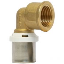 Raccord à sertir femelle coudé multicouche 15/21 - Ø20-1/2" - 30361-20-15 - Fixoconnect Ayor