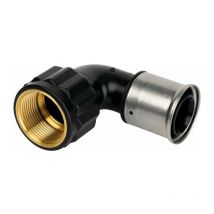 Coude multicouche à visser Henco Femelle 1' 1/2 - Diamètre 50 mm - pvdf