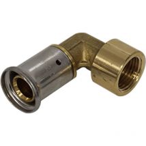 Coude laiton multicouche à visser Henco Femelle 1/2' - Diamètre 20 mm