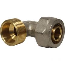 Coude Multicouche à compression Ø26x2,0 - Mâle 1 (26/34) Henco