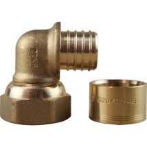 Barbi Blansol - Coude per à glissement Ø20 - Femelle écrou libre 1/2 (15/21) - ibp Bänninger