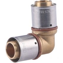 Coude égal à sertir pour tube PER NOYON & THIEBAULT Ø25