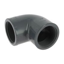 Coude plastique 90° femelle-femelle 50-60