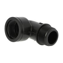 Coude plastique 90° mâle-femelle 26-34