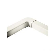 Pack de 8 coude plat 90° 80 mm blanc pur