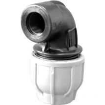 Codo de polipropileno de 90° con apriete exterior - Rosca hembra 25 20X27