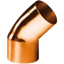 Altech - coude 45 degrès à souder en cuivre - petit rayon - mâle / femelle - diamètre 22 mm - sachet de 10