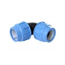 Coude de pression en polypropylène 32 mm – Raccord rapide – Configuration raccord, Diamètre du raccordement, Forme du raccord, Matières – SAB