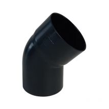 Coude pvc 45° mf pr Tube de descente Ø80 - Anthracite First Plast