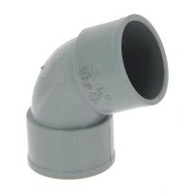 Coude pvc femelle-femelle 67°30 Ø50