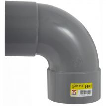Girpi - Coude 87.3° en pvc à coller, femelle / femelle, D100