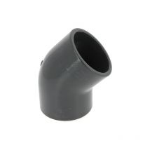 Coude pvc pression femelle-femelle 45° Ø75