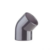 Coude pvc pression nf 45° ff à coller - Ø50 Plasson
