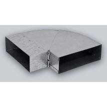 Coude réglable 150 x 50 mm 'Flachkanal' 45-90°