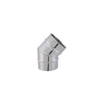 Coude secteur 45° tyral inox 304 diam 139