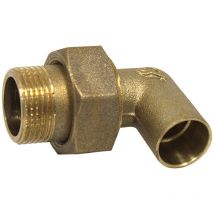 Arcanaute - Coude union 3 pièces 98 gcu mâle 3/4 (20/27) - Tube Cuivre Ø18
