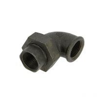 Coude union fonte noir Femelle 1'