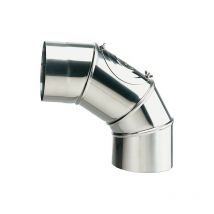 Coudes pour tube de gaz d ́échappement inox 150 mm emballage 3 pcs.