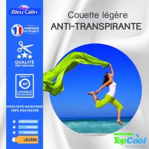 Couette anti transpirante 200 gr/m² 200 x 200 cm pour lit 120 x 190 cm